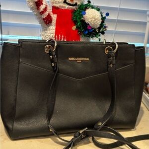 Karl Lagerfeld Black Tote Bag